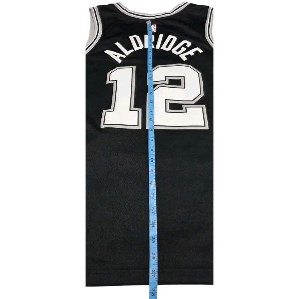 San Antonio Spurs LaMarcus Aldridge Jersey Nike Dri Fit NBA Baseball Black XL